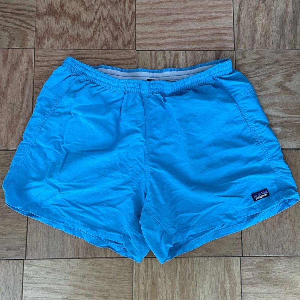 Patagonia baggies shorts hiking quick dry L Blue